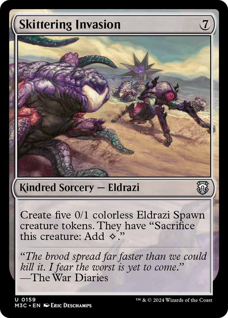 Skittering Invasion (Ripple Foil) [Modern Horizons 3 Commander] | Good Games Morley