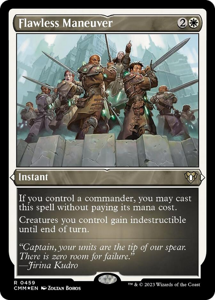 Flawless Maneuver (Foil Etched) [Commander Masters] | Good Games Morley