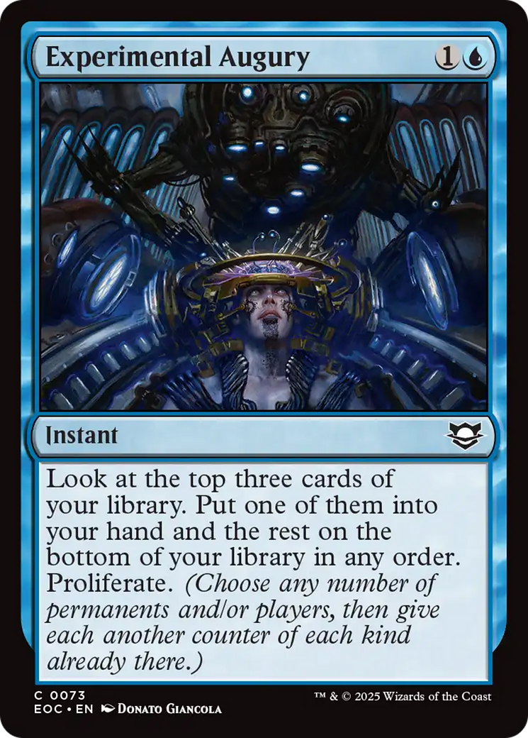 Experimental Augury [Edge of Eternities Commander] | Good Games Morley
