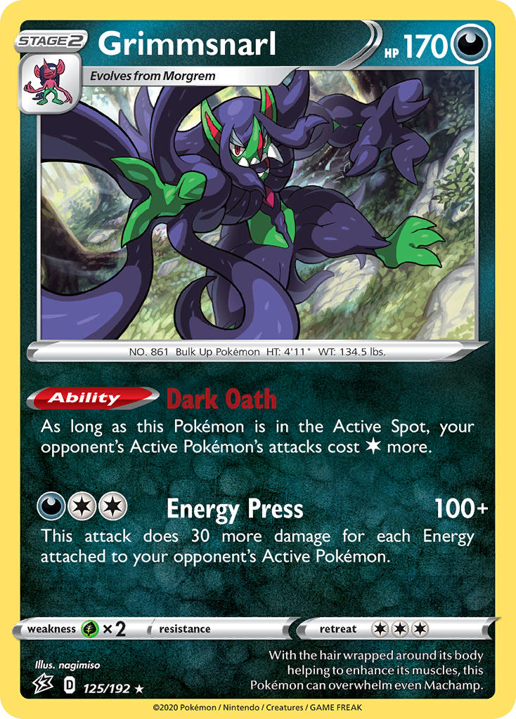 Grimmsnarl (125/192) (Theme Deck Exclusive) [Sword & Shield: Rebel Clash] | Good Games Morley