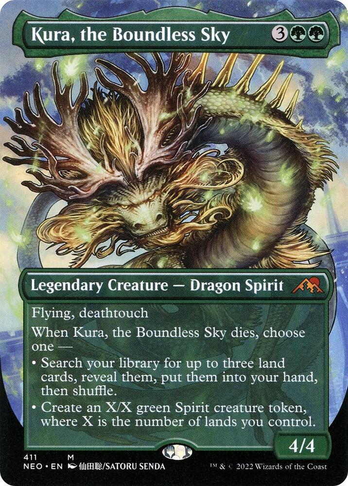 Kura, the Boundless Sky 411/302 (Kamigawa: Neon Dynasty)  - Borderless | Good Games Morley