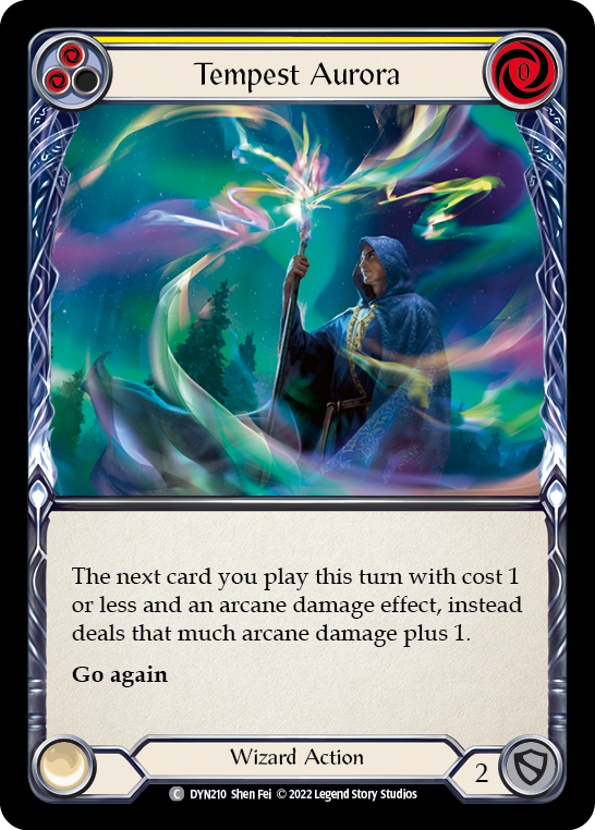 Tempest Aurora (Yellow) [DYN210] (Dynasty)  Rainbow Foil | Good Games Morley