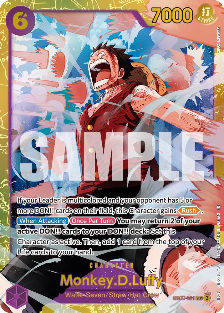 Monkey.D.Luffy (Reprint) EB02-061 (Premium Booster -The Best- Vol. 2)  - Foil | Good Games Morley