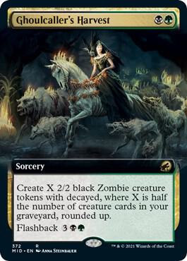 Ghoulcallers Harvest Extended Art 372/277 (Innistrad: Midnight Hunt)  - Foil | Good Games Morley