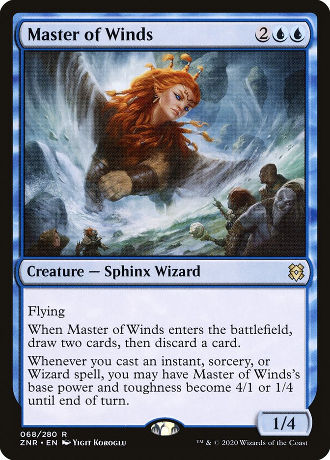 Master of Winds 68/280 (Zendikar Rising)  - Foil | Good Games Morley