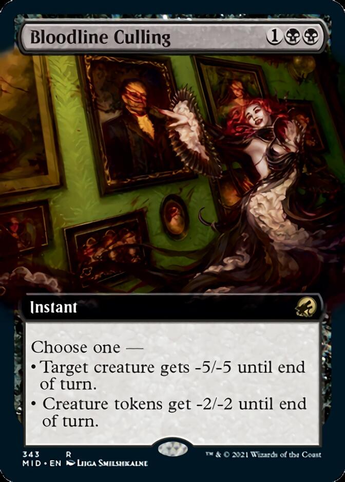 Bloodline Culling (Extended Art) [Innistrad: Midnight Hunt] | Good Games Morley