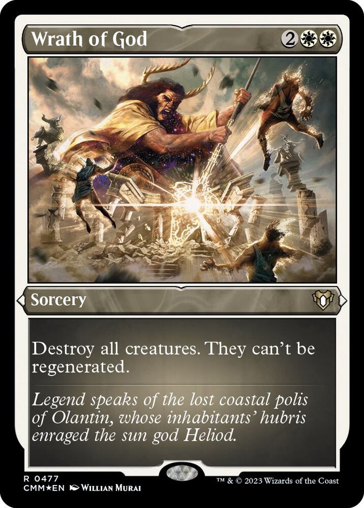 Wrath of God 477/451 (Commander Masters)  - Etched Foil | Good Games Morley
