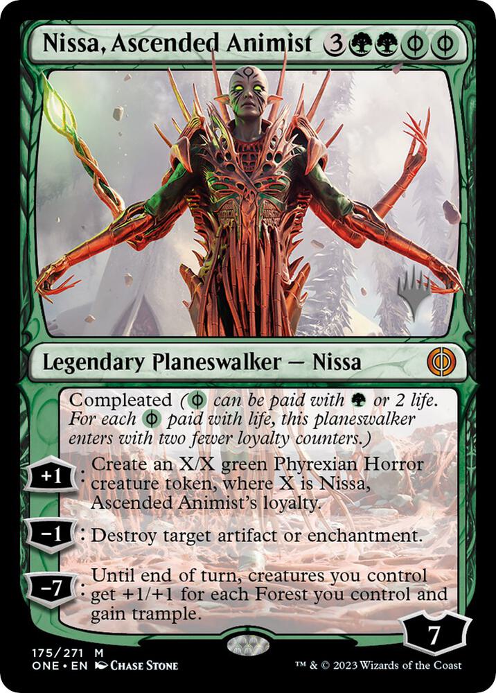 Nissa Ascended Animist 175 (Promo Pack: Phyrexia: All Will Be One)  | Good Games Morley