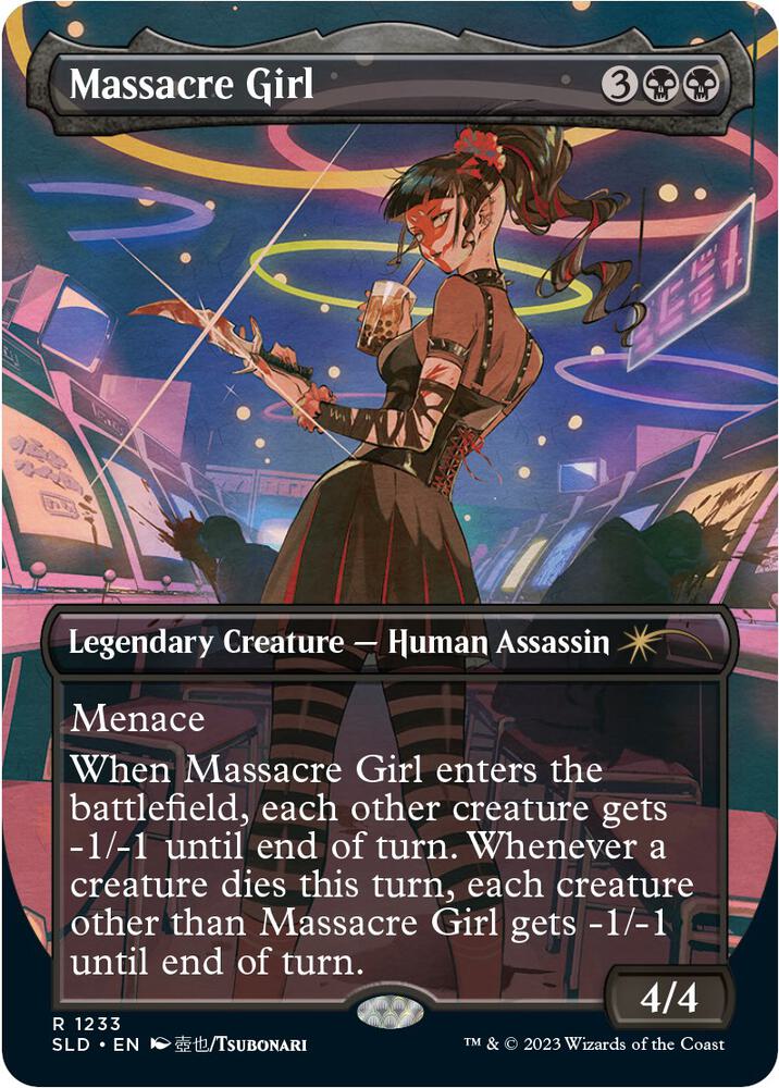 Massacre Girl 1233 (Secret Lair Drop Series)  - Borderless Foil | Good Games Morley