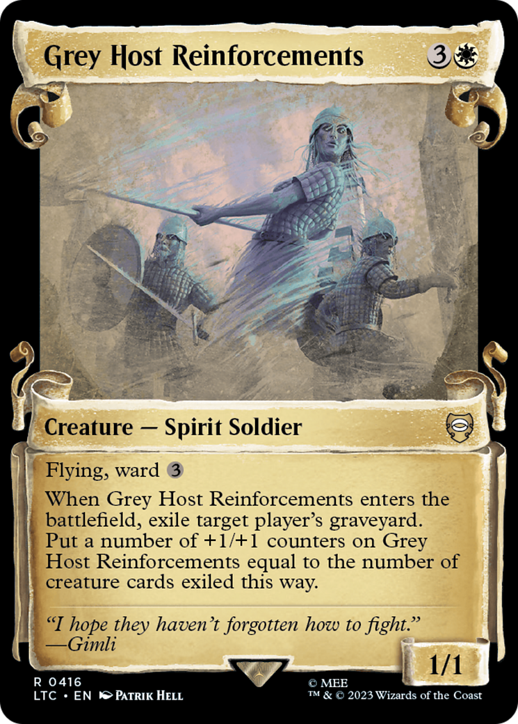 Grey Host Reinforcements [The Lord of the Rings: Tales of Middle-Earth Commander Showcase Scrolls] | Good Games Morley