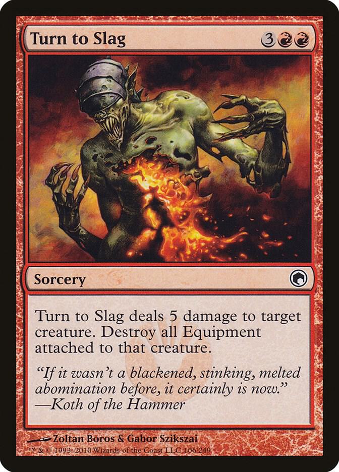 Turn to Slag 106/249 (Scars of Mirrodin)  - Foil | Good Games Morley