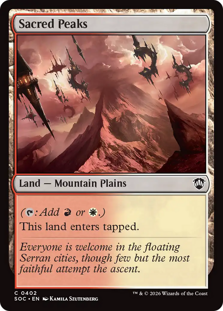 Sacred Peaks [Secrets of Strixhaven Commander] | Good Games Morley