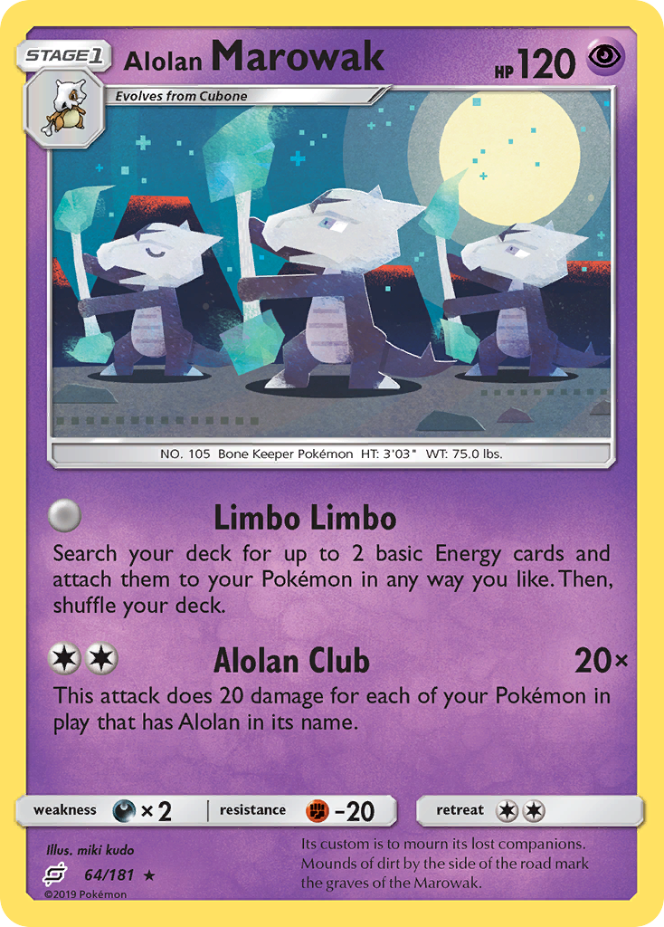 Alolan Marowak (64/181) [Sun & Moon: Team Up] | Good Games Morley