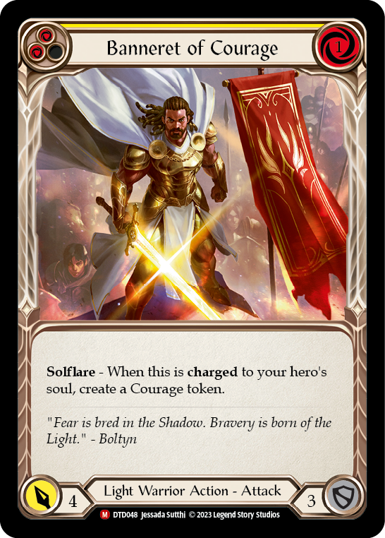 Banneret of Courage [DTD048] (Dusk Till Dawn)  Rainbow Foil | Good Games Morley