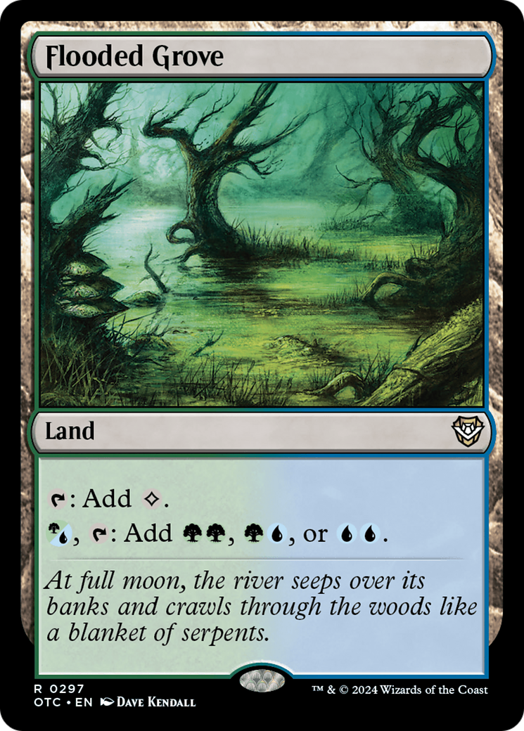 Flooded Grove [Outlaws of Thunder Junction Commander] | Good Games Morley