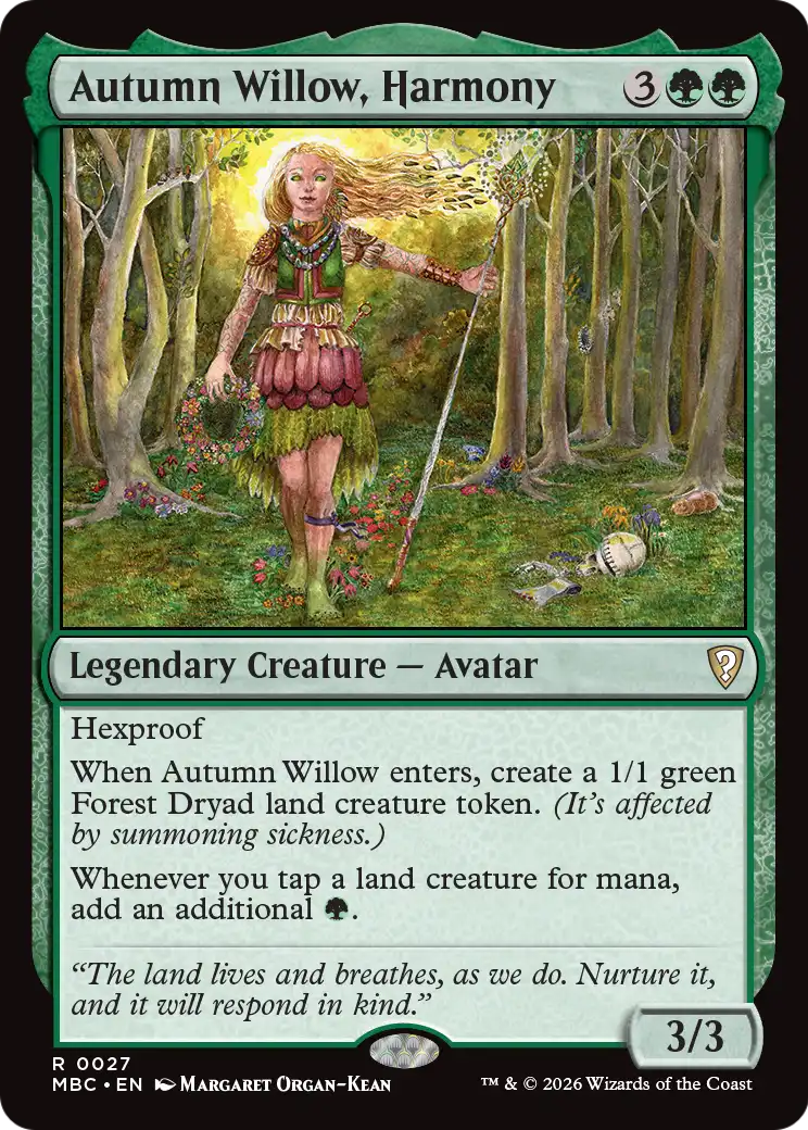 Autumn Willow, Harmony [Mystery Booster: Commander Edition] | Good Games Morley