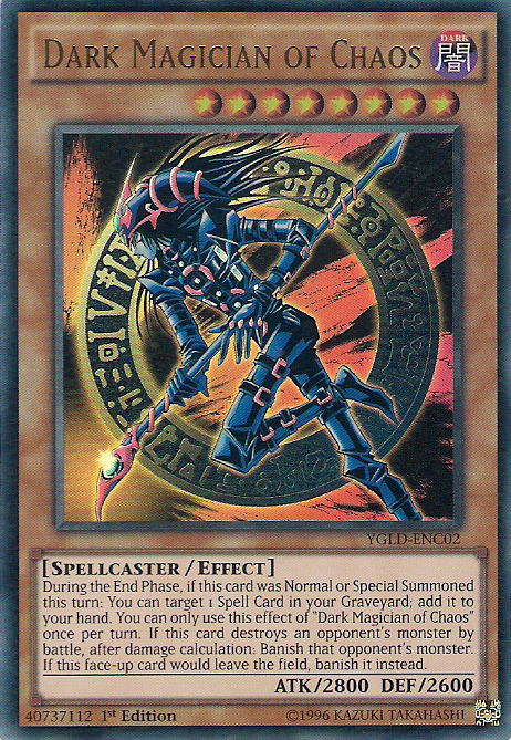 Dark Magician of Chaos [YGLD-ENC02] Ultra Rare | Good Games Morley