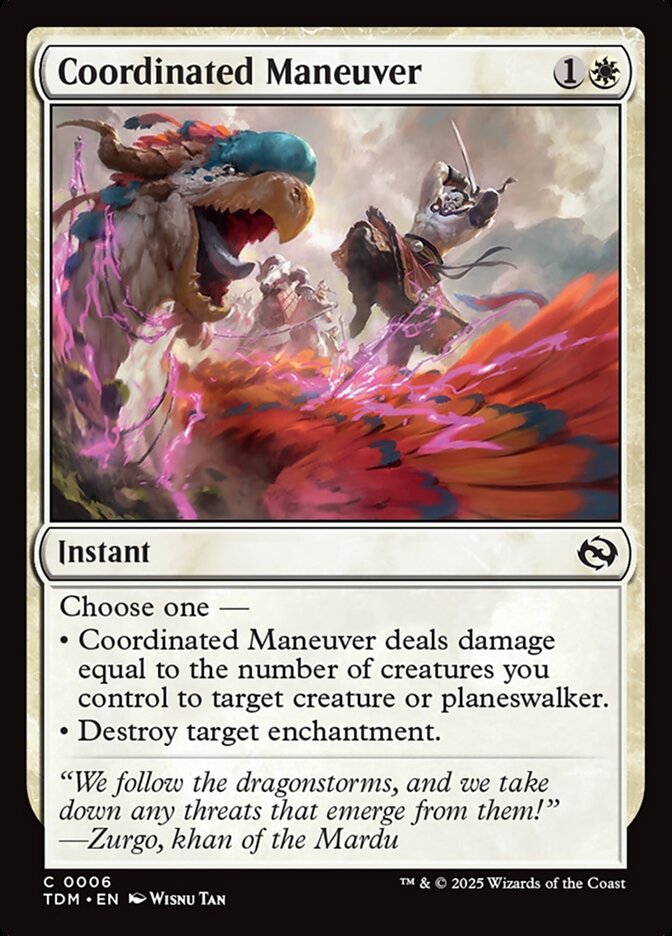 Coordinated Maneuver 6 (Tarkir: Dragonstorm)  - Foil | Good Games Morley