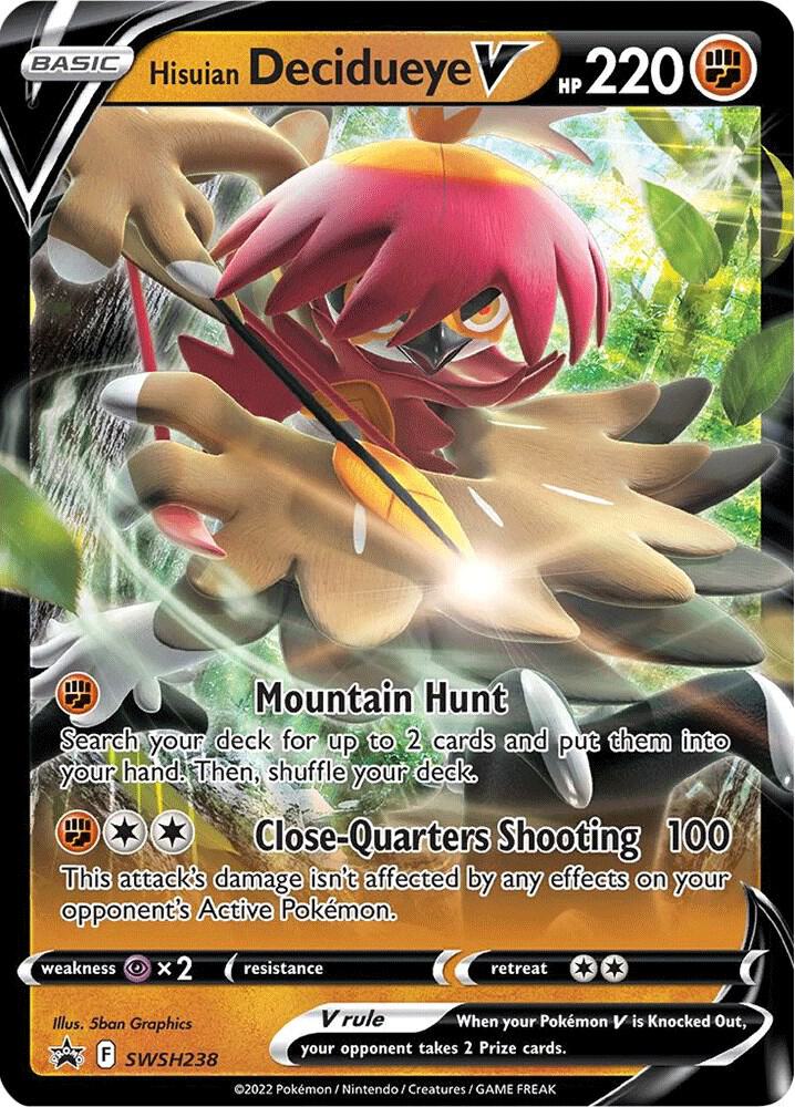 Hisuian Decidueye V SWSH238 (SWSH: Sword & Shield Promo Cards)  - Holofoil | Good Games Morley