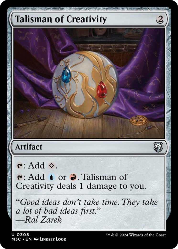 Talisman of Creativity (Ripple Foil) [Modern Horizons 3 Commander] | Good Games Morley