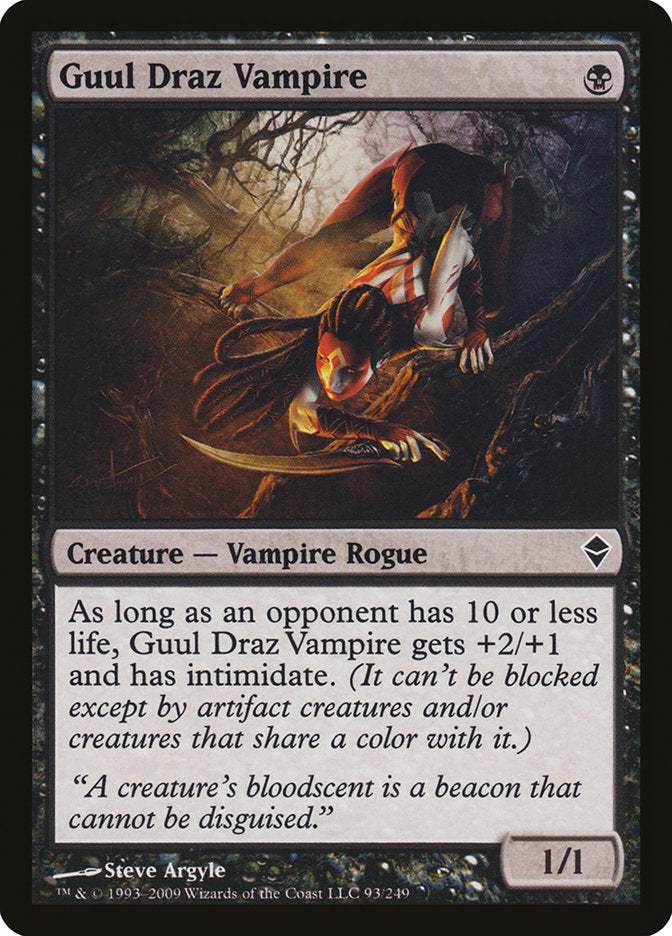 Guul Draz Vampire 93/249 (Zendikar)  - Foil | Good Games Morley