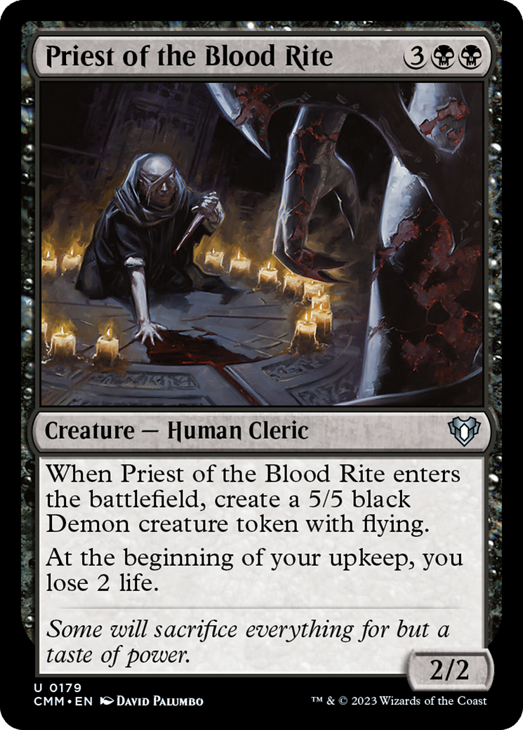 Priest of the Blood Rite [Commander Masters] | Good Games Morley