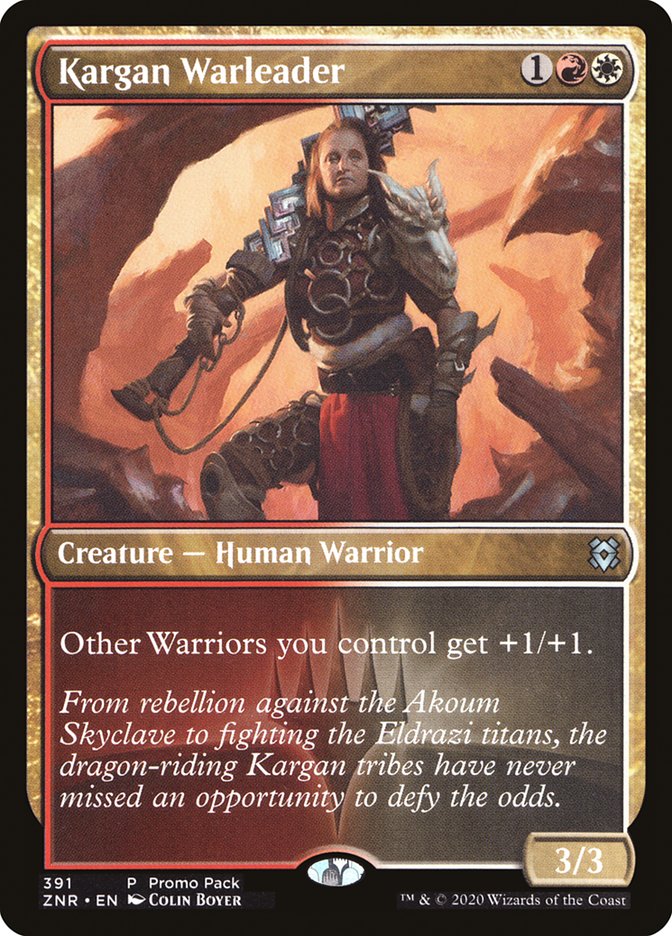 Kargan Warleader (Promo Pack) [Zendikar Rising Promos] | Good Games Morley