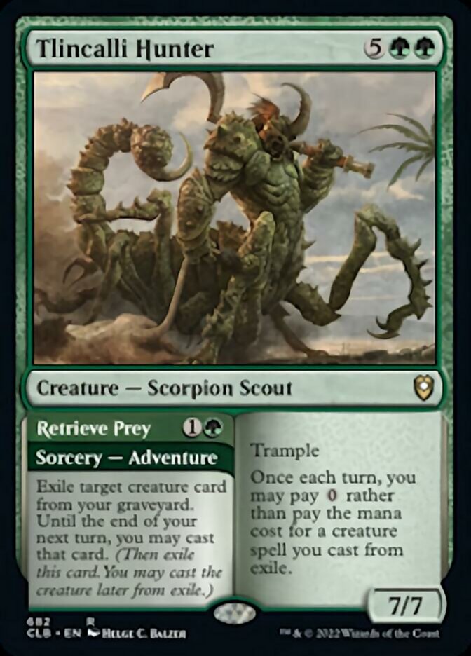 Tlincalli Hunter // Retrieve Prey [Commander Legends: Battle for Baldur's Gate] | Good Games Morley