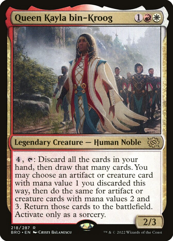 Queen Kayla bin-Kroog 218/287 (The Brothers' War)  | Good Games Morley