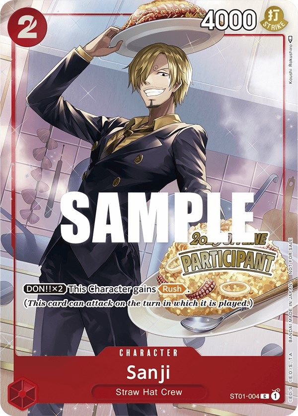 Sanji (Offline Regional 2023) [Participant] [One Piece Promotion Cards] | Good Games Morley