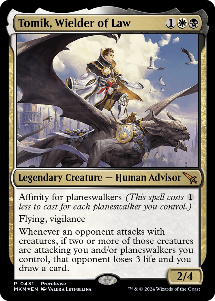 Tomik, Wielder of Law [Murders at Karlov Manor Prerelease Promos] | Good Games Morley