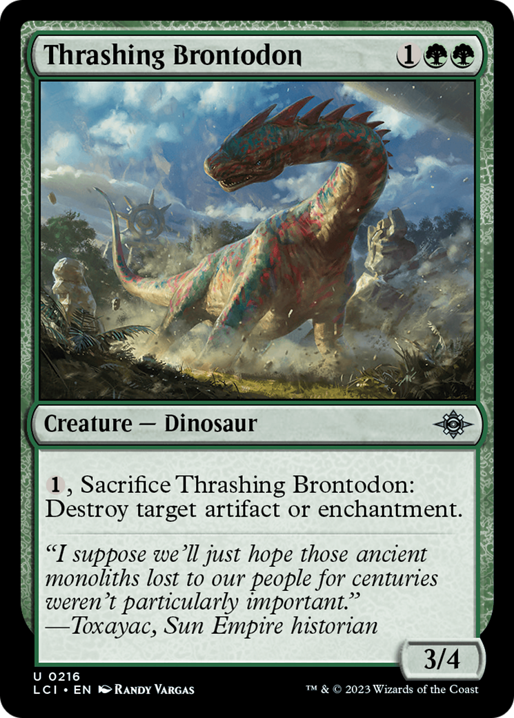Thrashing Brontodon [The Lost Caverns of Ixalan] | Good Games Morley