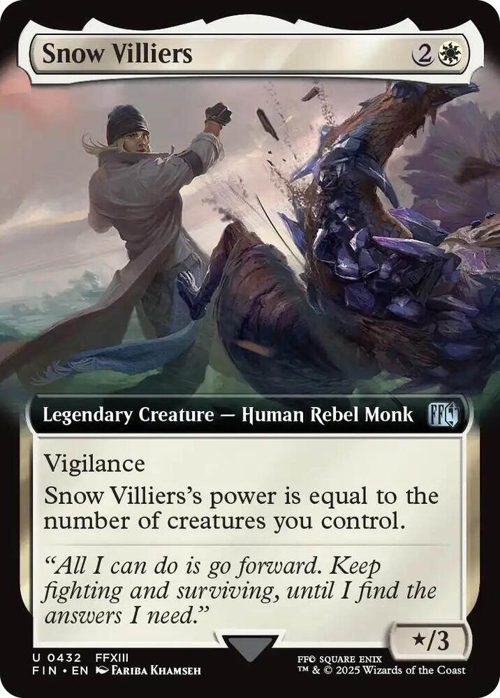 Snow Villiers  432/309 (FINAL FANTASY)  - Extended Art Foil | Good Games Morley
