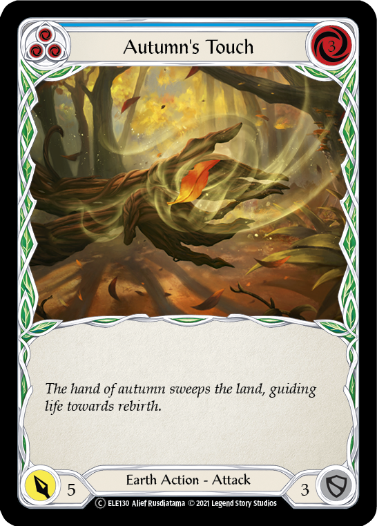 Autumn's Touch (Blue) [U-ELE130] (Tales of Aria Unlimited)  Unlimited Rainbow Foil | Good Games Morley