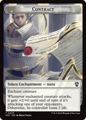 Contract // Copy Double-Sided Token [Secrets of Strixhaven Commander Tokens] | Good Games Morley