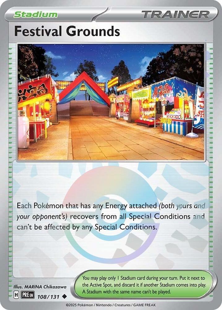 Festival Grounds (108/131) (Poke Ball Pattern) [Scarlet & Violet: Prismatic Evolutions] | Good Games Morley