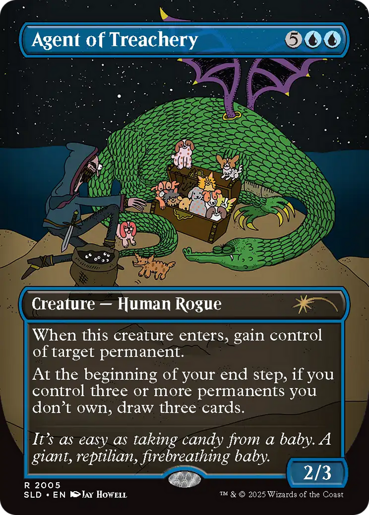 Agent of Treachery (Rainbow Foil) [Secret Lair Drop Series] | Good Games Morley