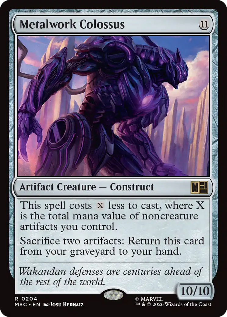 Metalwork Colossus (Surge Foil) [Marvel Super Heroes Commander] | Good Games Morley