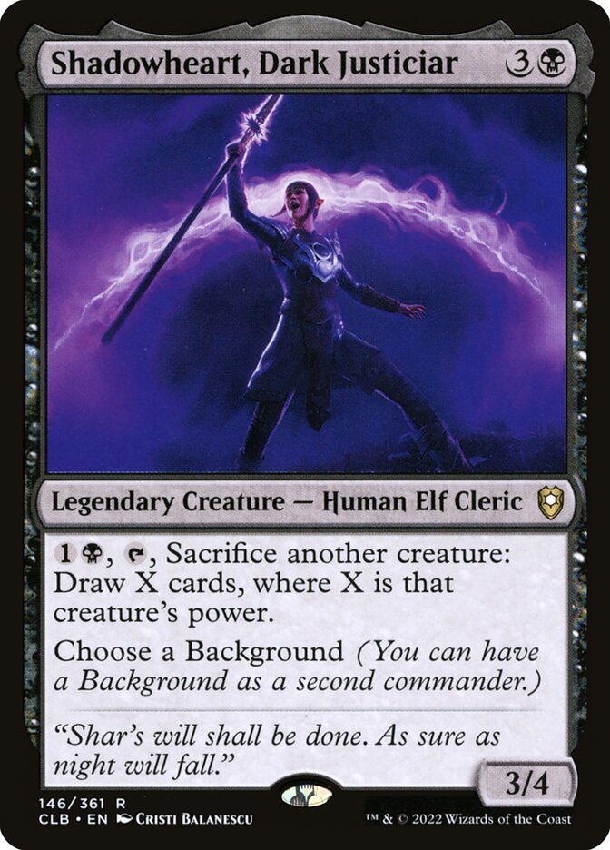 Shadowheart, Dark Justiciar 146 (Commander Legends: Battle for Baldur's Gate)  | Good Games Morley