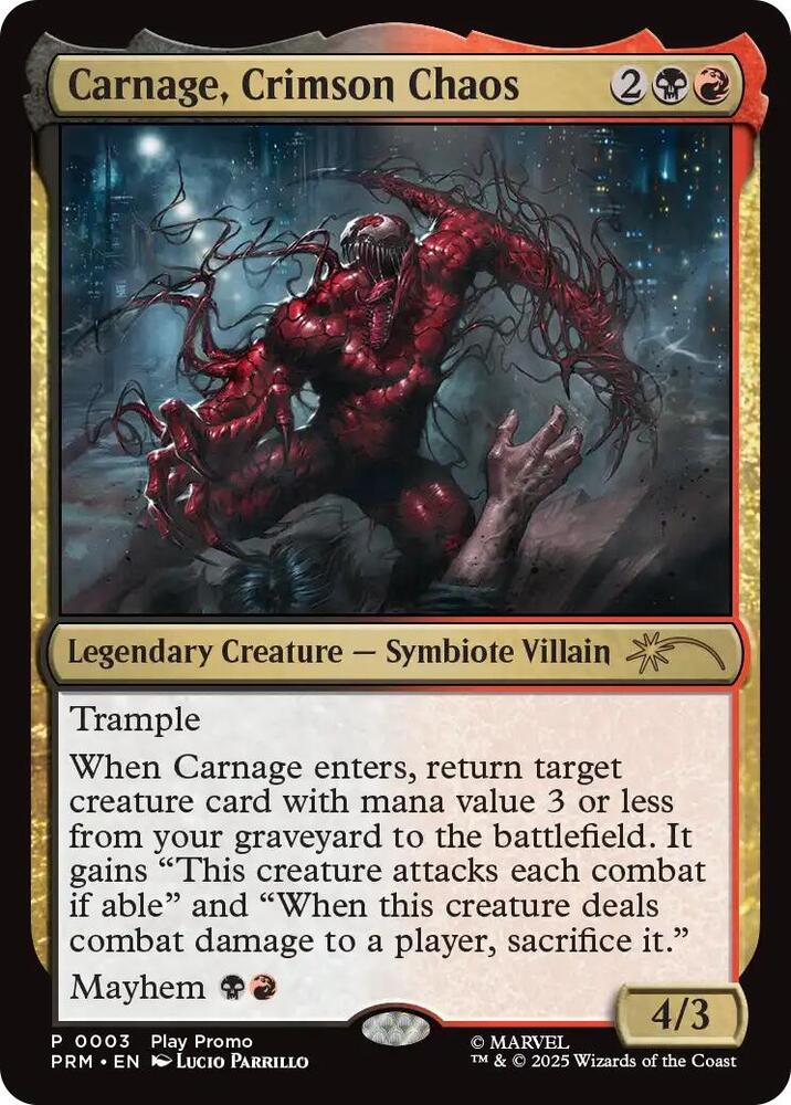 Carnage, Crimson Chaos 3 (Play Promos)  | Good Games Morley