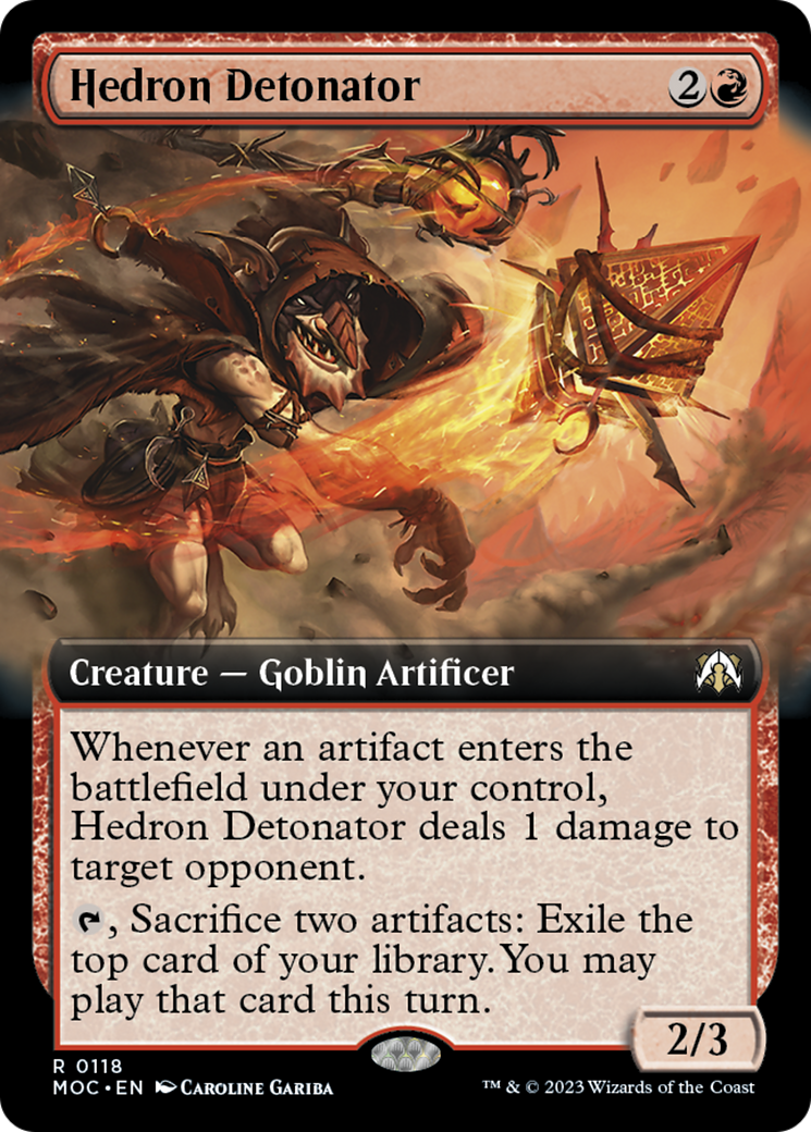 Hedron Detonator (Extended Art) [March of the Machine Commander] | Good Games Morley