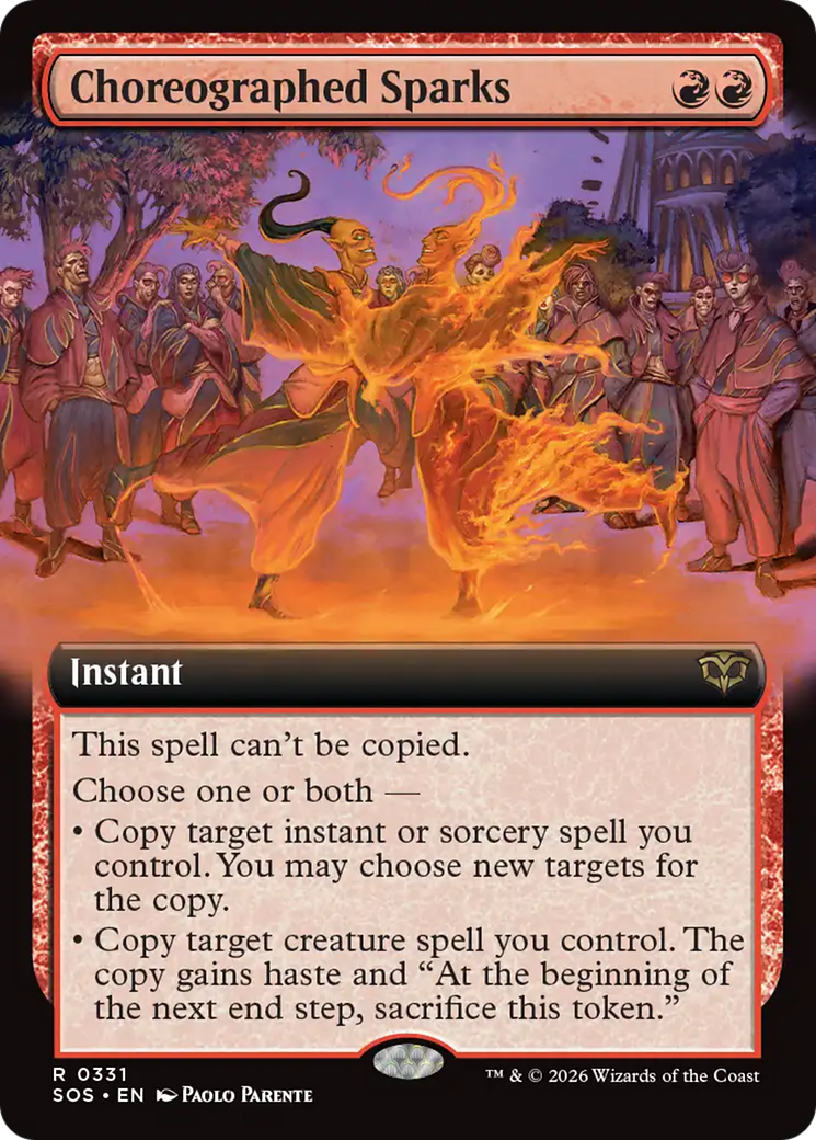Choreographed Sparks (Extended Art) [Secrets of Strixhaven] | Good Games Morley