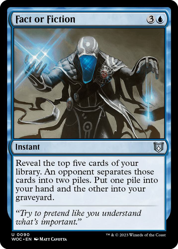 Fact or Fiction 90/173 (Commander: Wilds of Eldraine)  | Good Games Morley
