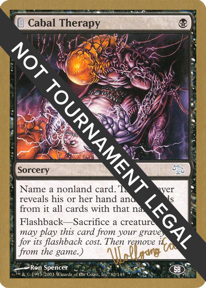 Cabal Therapy 2003 Wolfgang Eder JUD SB we62sb/142 (World Championship Decks)  | Good Games Morley