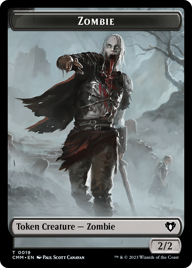 Zombie Token (19) [Commander Masters Tokens] | Good Games Morley