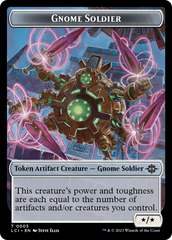 Gnome // Gnome Soldier Double-Sided Token [The Lost Caverns of Ixalan Tokens] | Good Games Morley