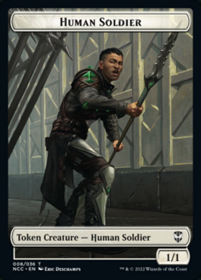 Eldrazi // Human Soldier Double-Sided Token [Streets of New Capenna Commander Tokens] | Good Games Morley