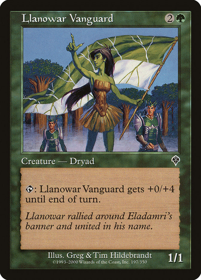 Llanowar Vanguard 197/350 (Invasion)  - Foil | Good Games Morley