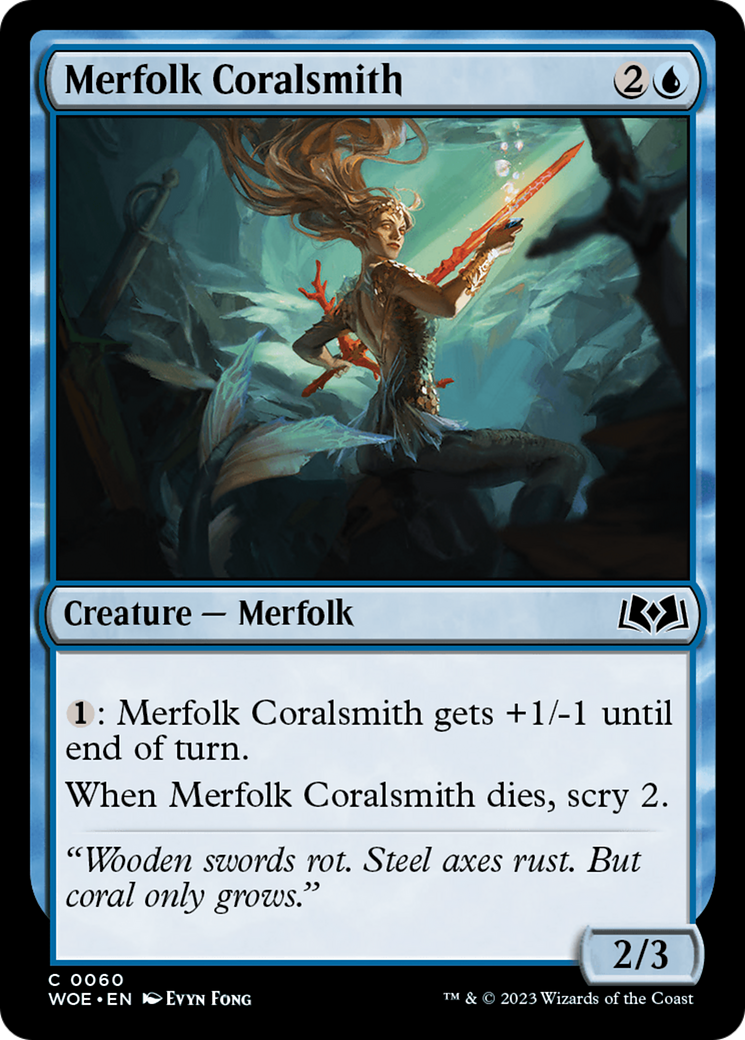 Merfolk Coralsmith [Wilds of Eldraine] | Good Games Morley