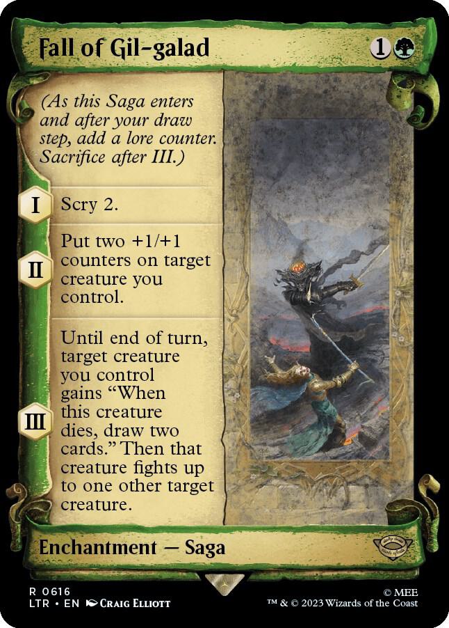 Fall of Gil-galad 616 (Universes Beyond: The Lord of the Rings: Tales of Middle-earth)  - Showcase Scroll Foil | Good Games Morley